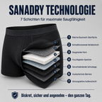 Sanadry Inkontinenz-Boxershorts mit 7 Schichten für maximale Saugfähigkeit